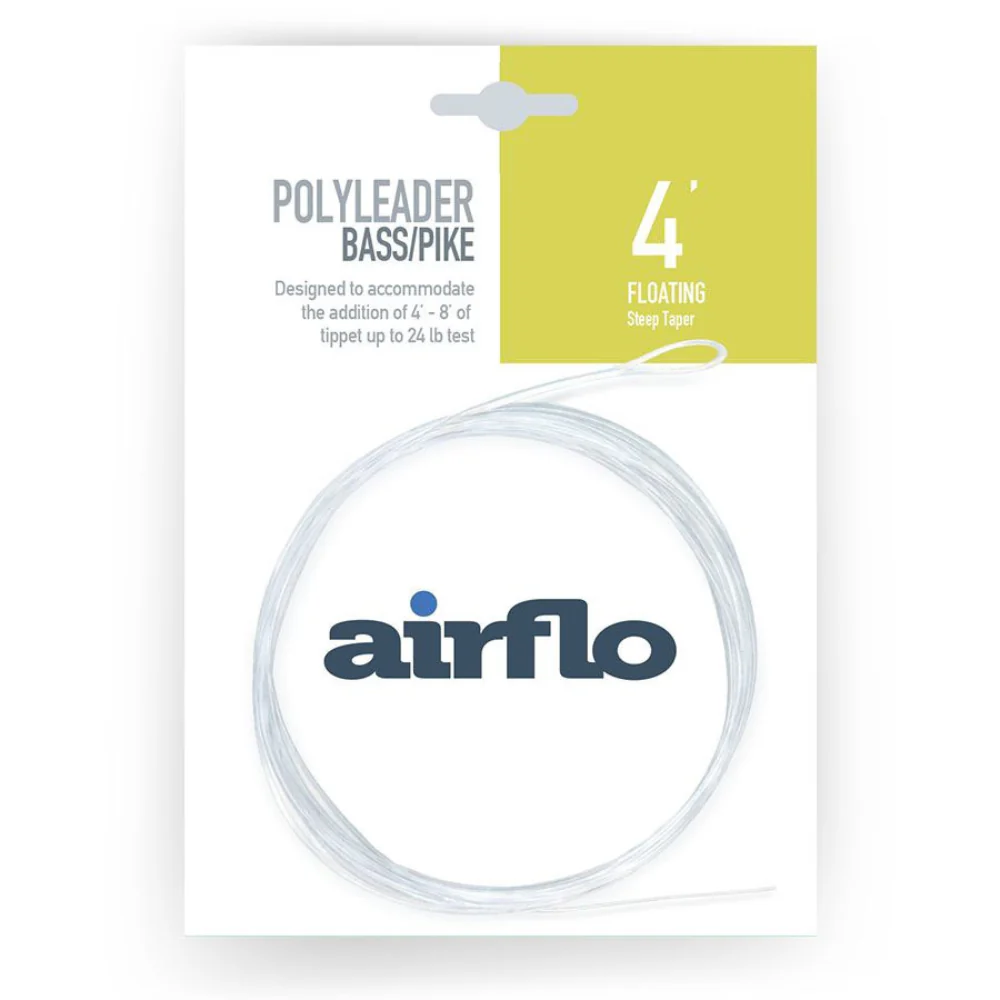 Airflo | Polyleader | Bass/Pike | 4' | Floating Steep Taper |