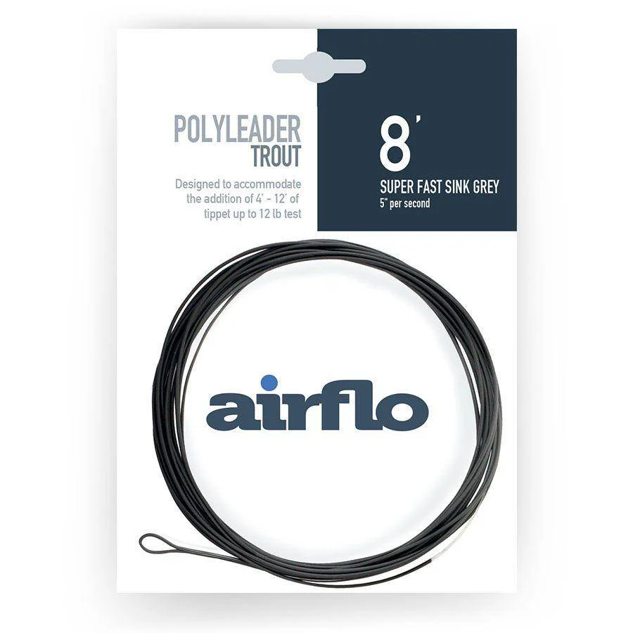 Airflo | Polyleader | Trout | 8' | Super Fast Sink Grey | 5" per second