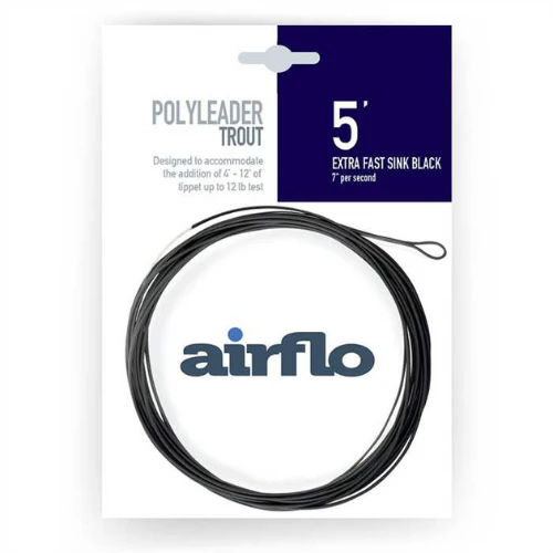 Airflo | Trout Polyleader | 5' Extra Fast Sinking Black