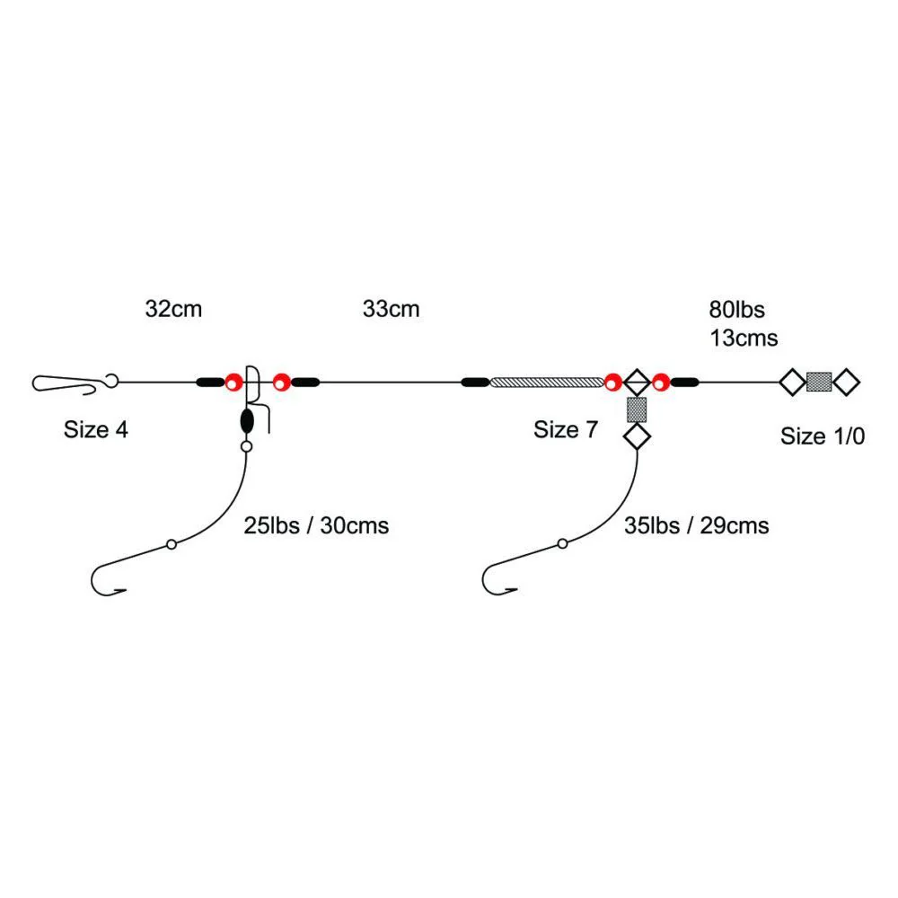 AXIA | 2 Hook Flapper/Clipped Rig