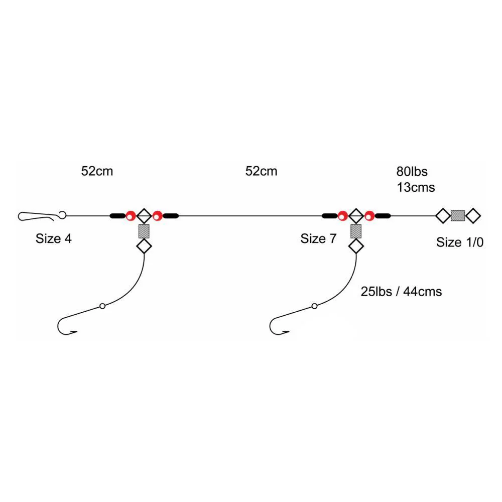 AXIA | 2 Hook Flapper/Clipped Rig - Image 2