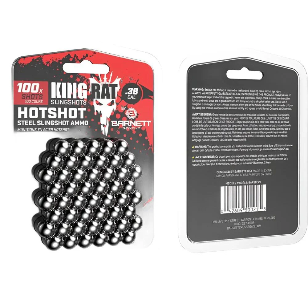 Barnett King Rat Sling Shot Steel Balls 100pk