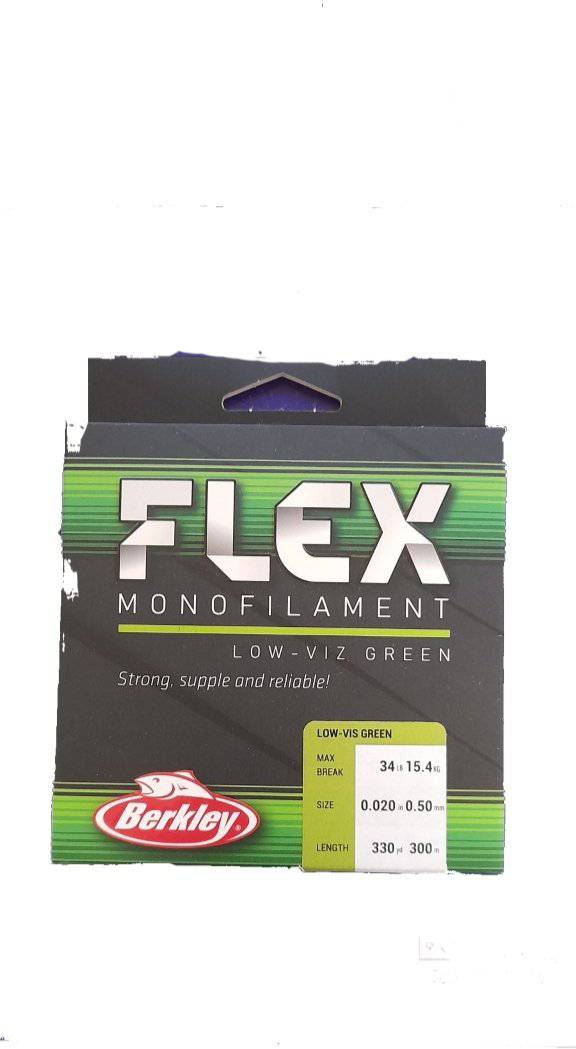 Berkley | Flex | Monofilament Fishing Line | Low-Viz Green | 300m - Image 2