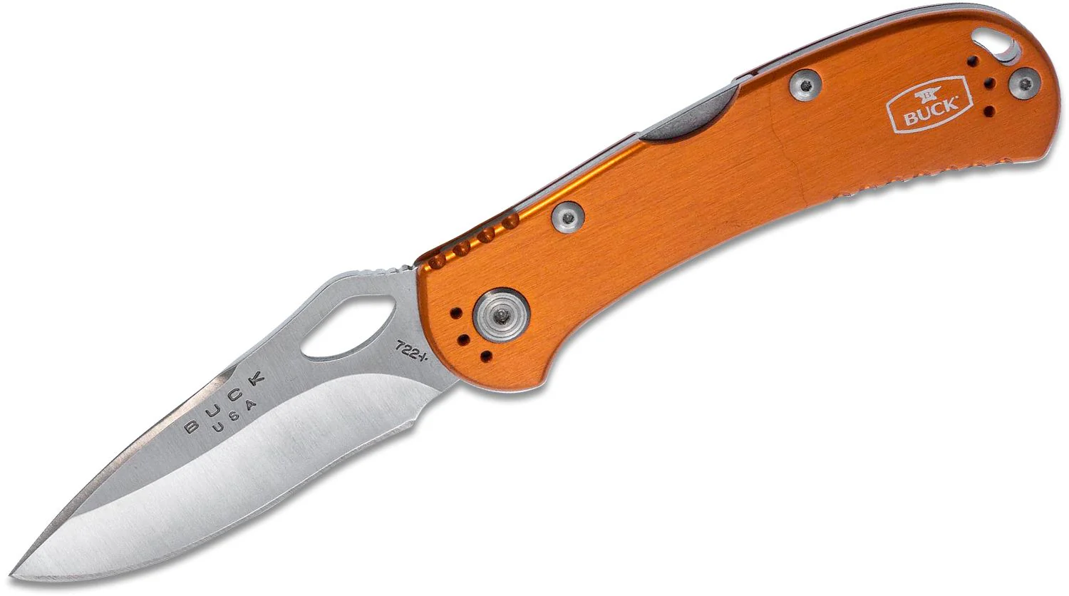 Buck | 722 Spitfire Knife | Non-Serrated | Orange | Knife