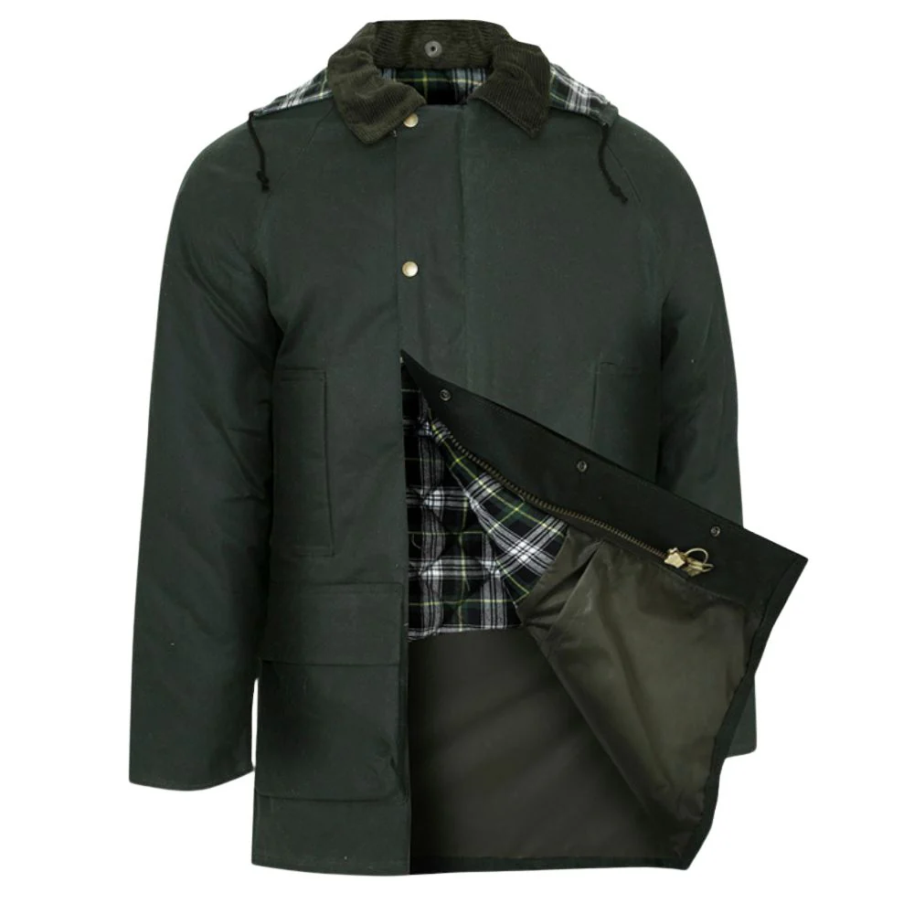 Champion | Howick Men’s Wax Jacket | Olive Green