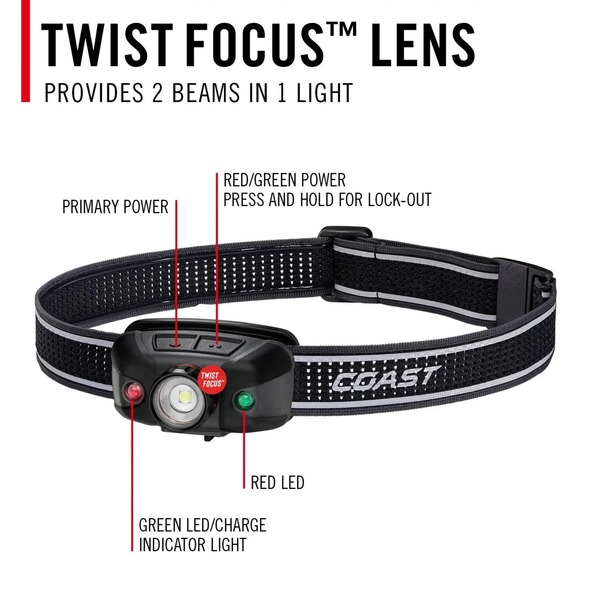 Coast | Pure Beam | Twist Focus™ FLX40R 800 Lumens 10H 4.0 OZ - Image 3