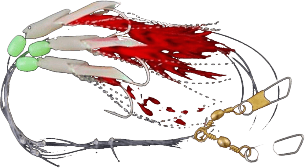 Connemara | Salt Water Hokkai Red | 3 Hook | 2/0