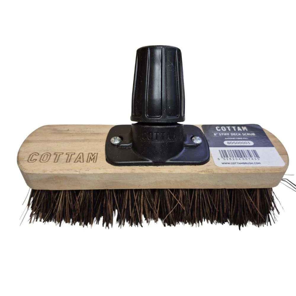 Cottam | 8" Deck Scrub Brush (Head & Handle)