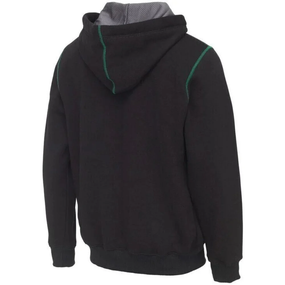DAM | Madcat Badge Logo Zip Hoodie | Black Caviar - Image 3