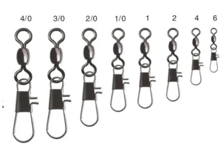 Dennett | Nickel Crane Interlock Swivels | 10 per Bag