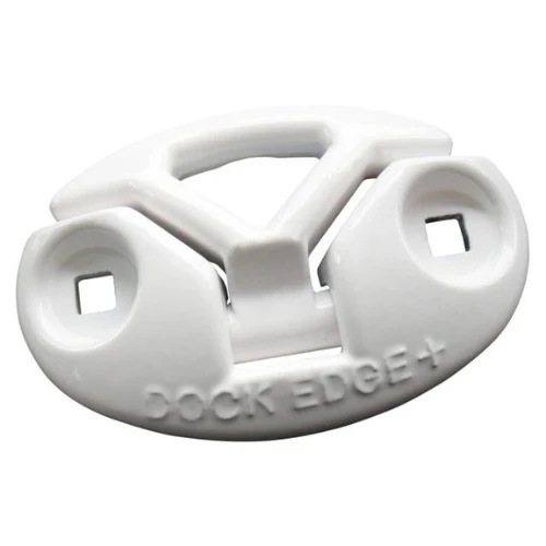 Dock Edge | Folding Cleat Aluminium | White | 3"