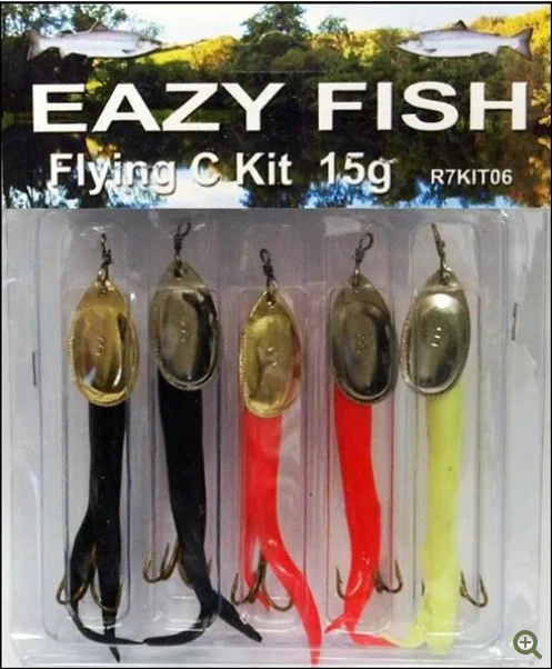 Easy Fish | 15g Flying C Lure Pack | 5