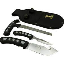 Elk Ridge | Hunting Knife | 3 pce Set | Fixed Blade