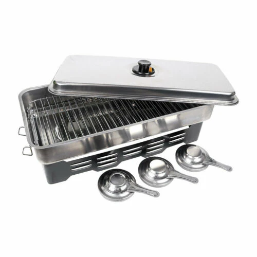 Fladen | Smoker Cooker With 3 Burners | 50x24.5x10.2cm