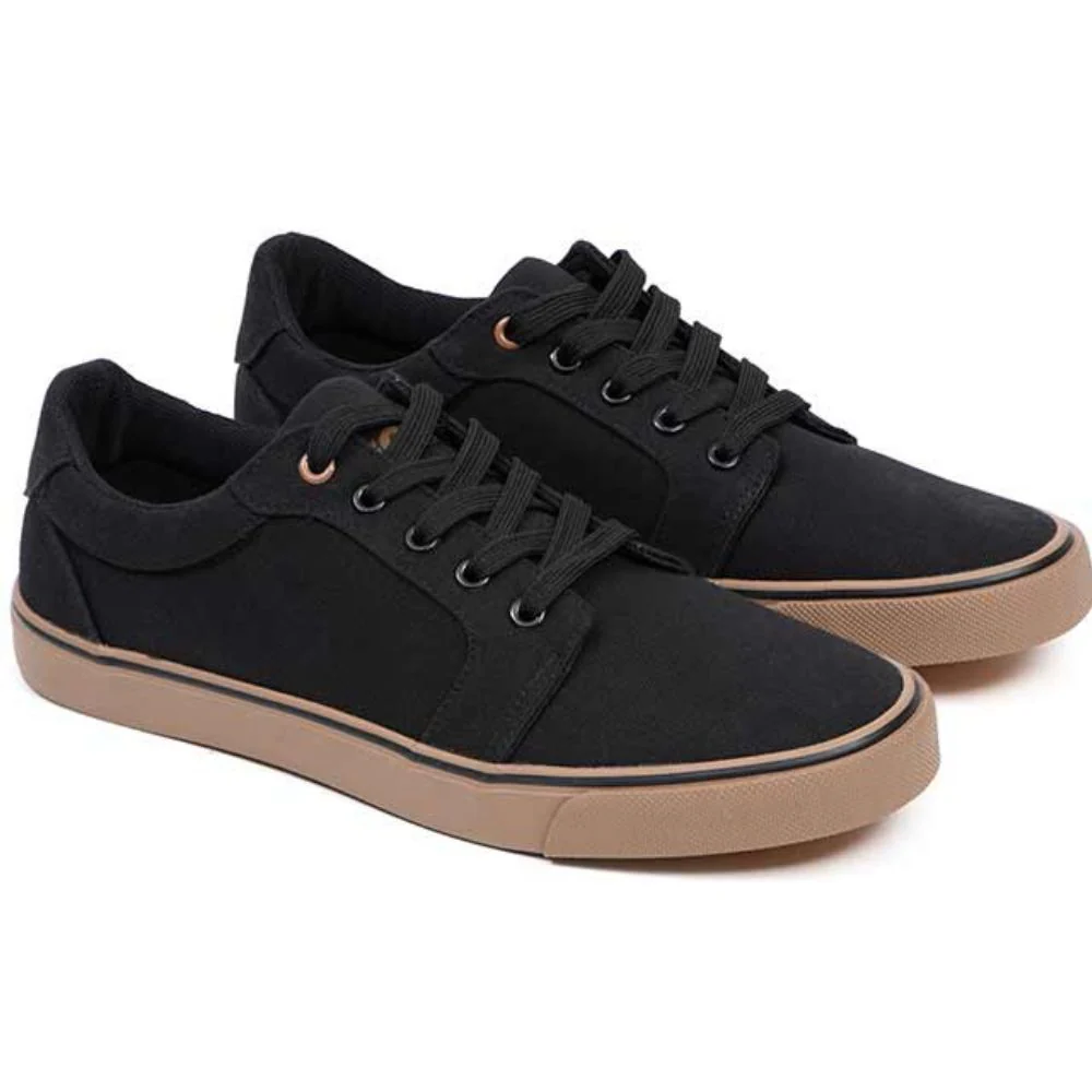 Fox | Black Canvas Shoes