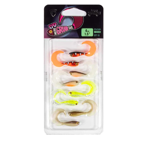 Fox Rage | Micro Grub Mixed Colour Lure Pack | 4cm