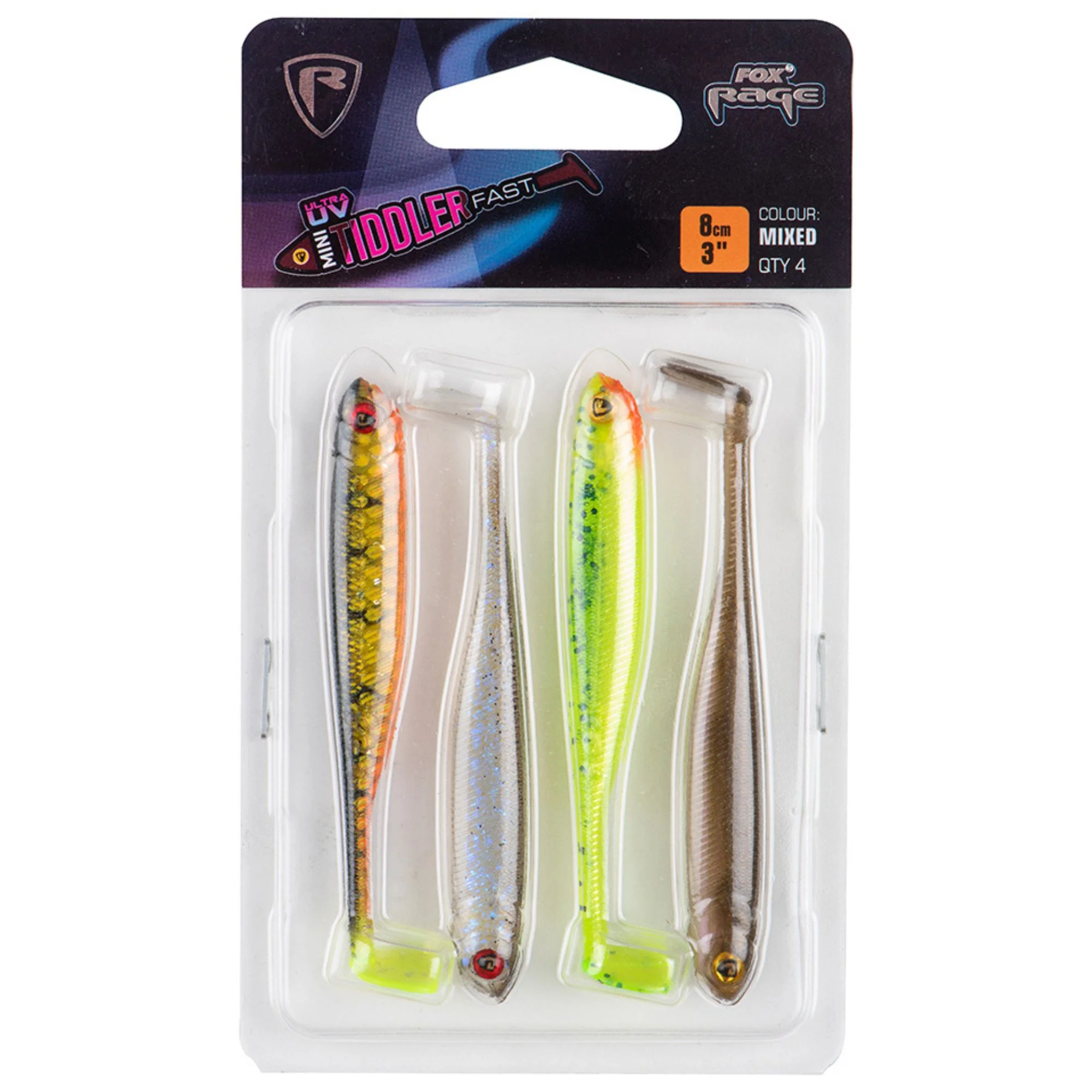Fox Rage | Mini Tiddler Mixed Colour Pack Loaded | 4pcs NP WS EF LT