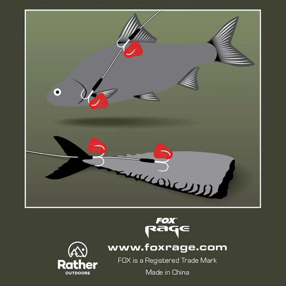 Fox Rage | Predator Twin Treble Trace | Barbed | 52cm | 40lb - Image 5