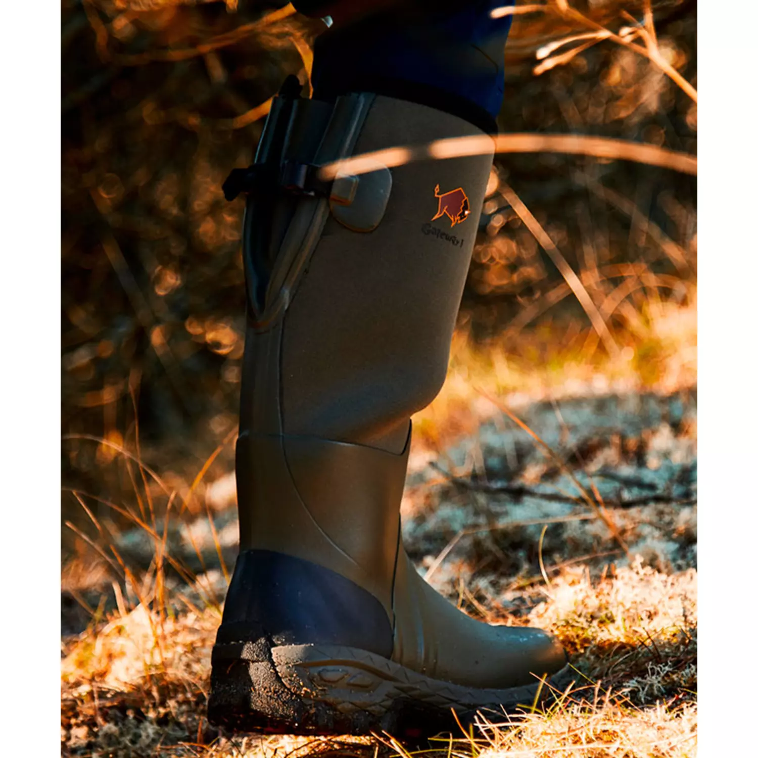Gateway1 | Woodwalker 18" 4mm Rubber Boots | Khaki - Image 5