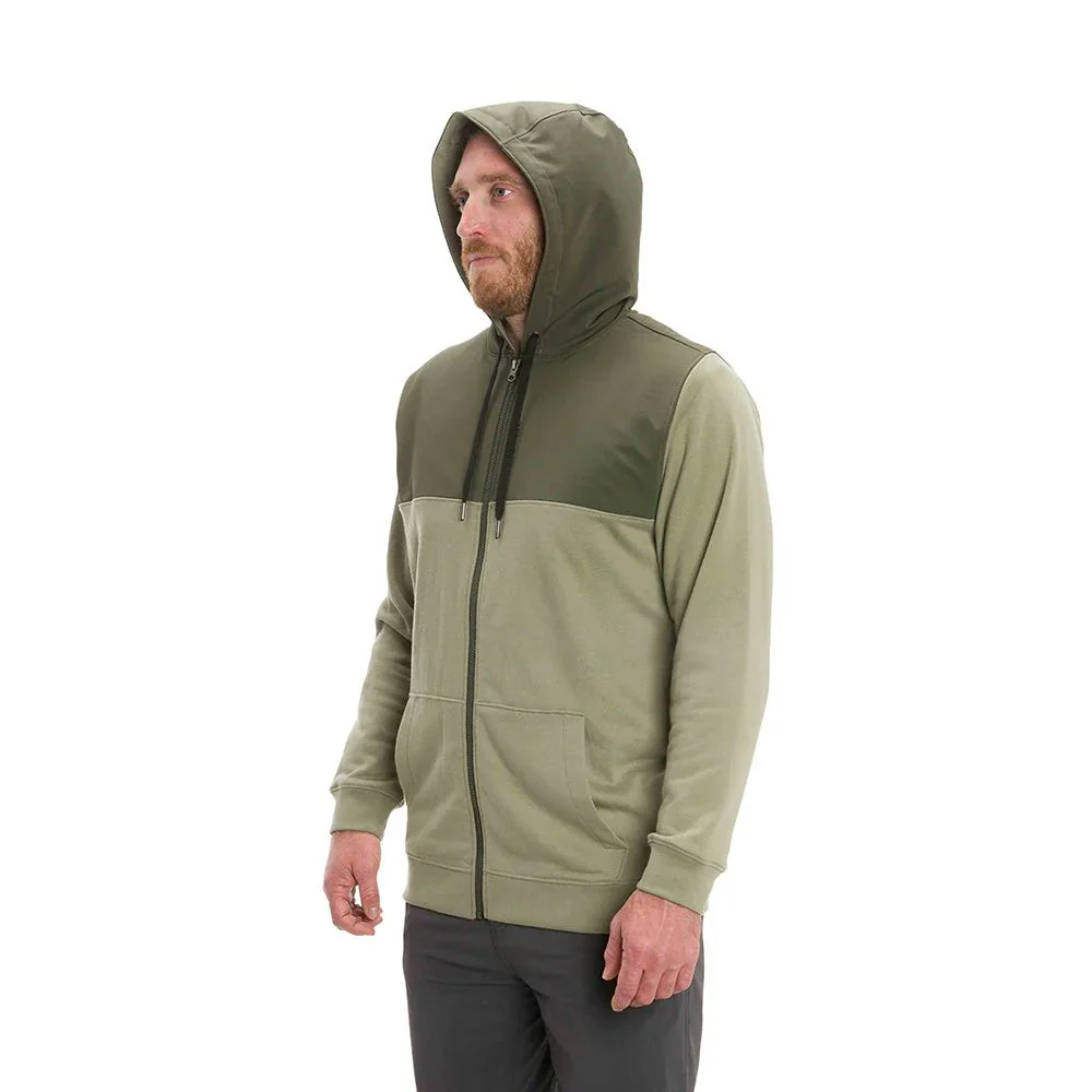 Grundens | Daggerboard Full Zip DWR Hoodie | Deep Lichen Green - Image 2