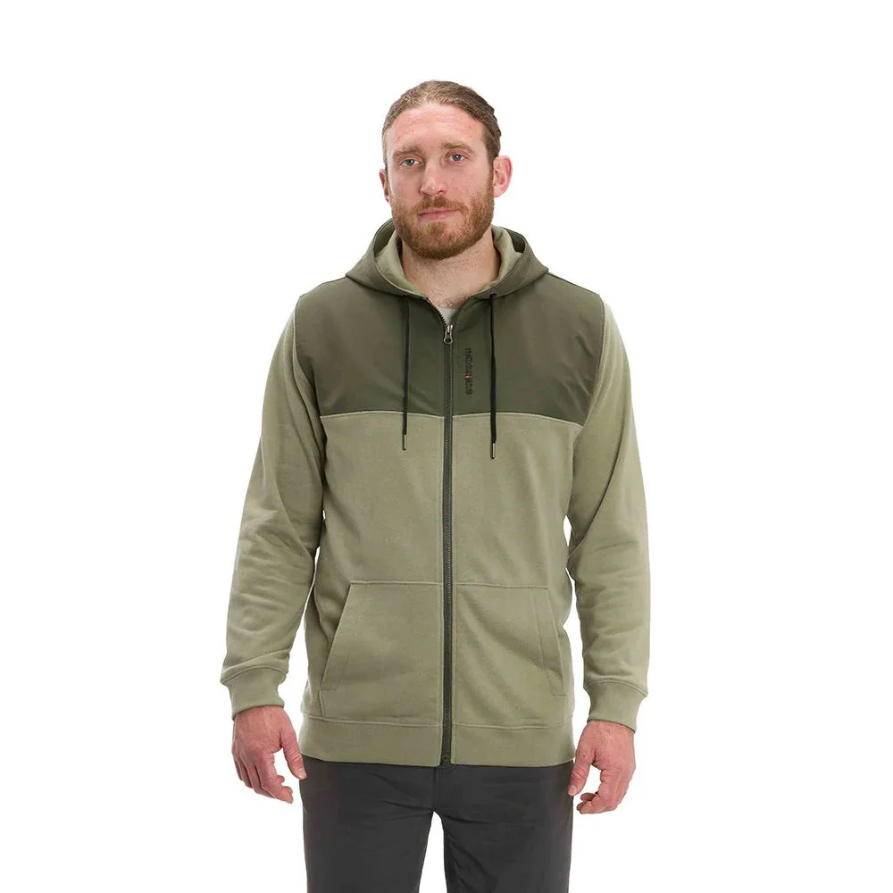 Grundens | Daggerboard Full Zip DWR Hoodie | Deep Lichen Green - Image 3
