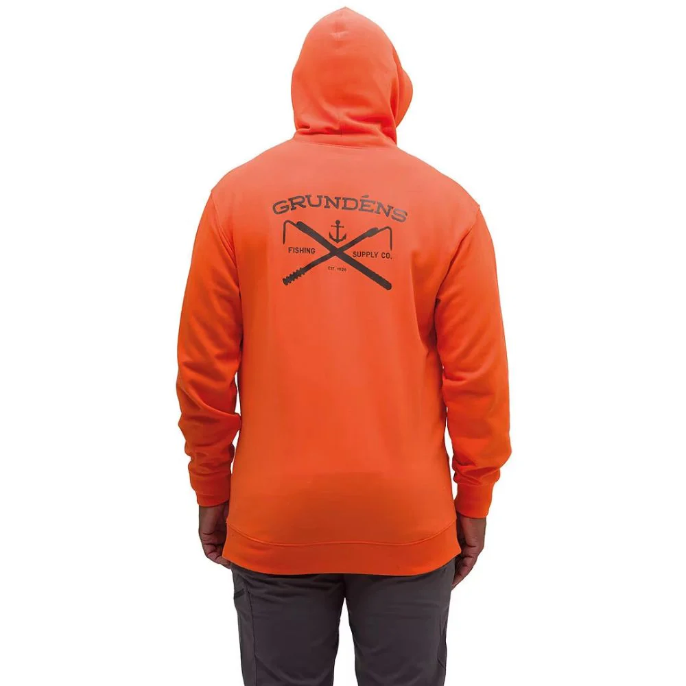 Grundens | Displacement DWR Hoodie | Orange - Image 2