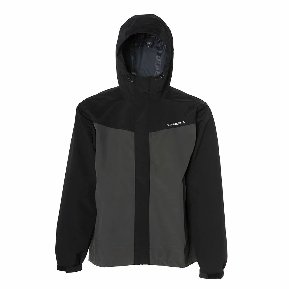Grundens | Full Share Commercial Grade Shell Jacket | Black/Grey
