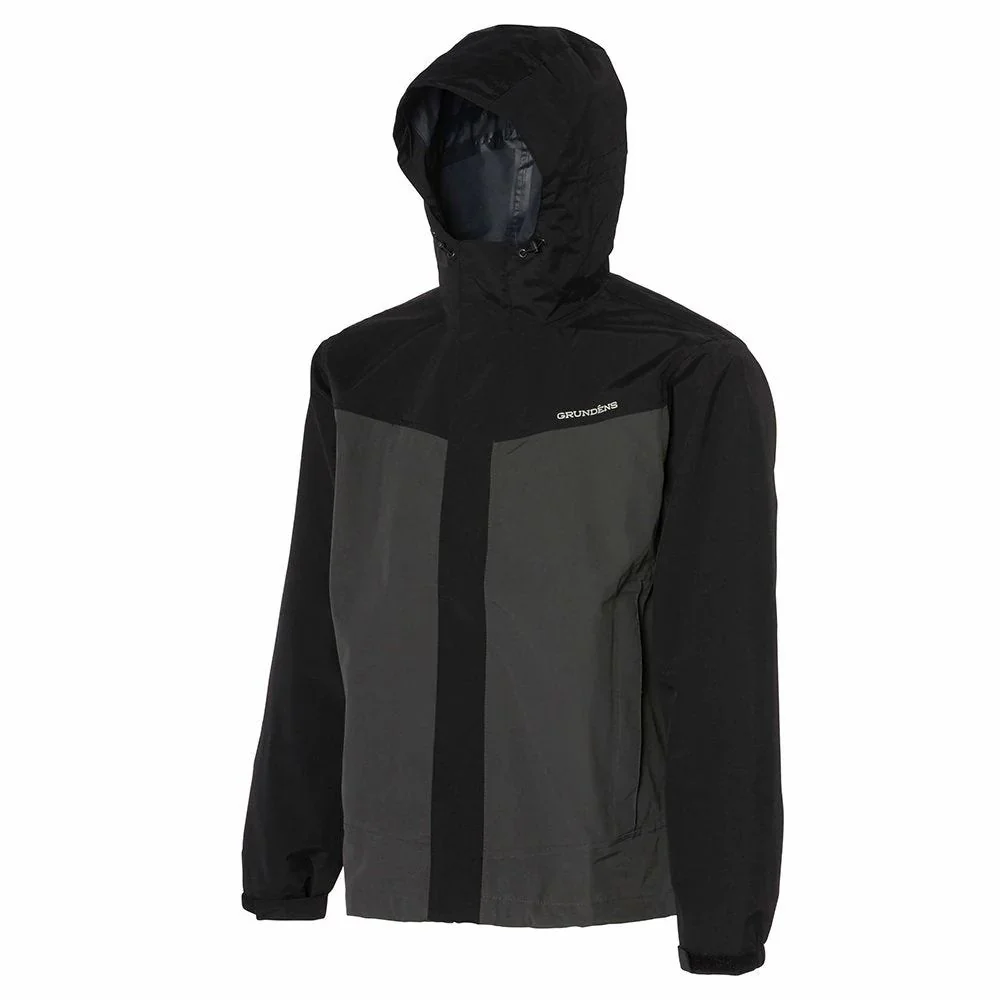 Grundens | Full Share Commercial Grade Shell Jacket | Black/Grey - Image 2