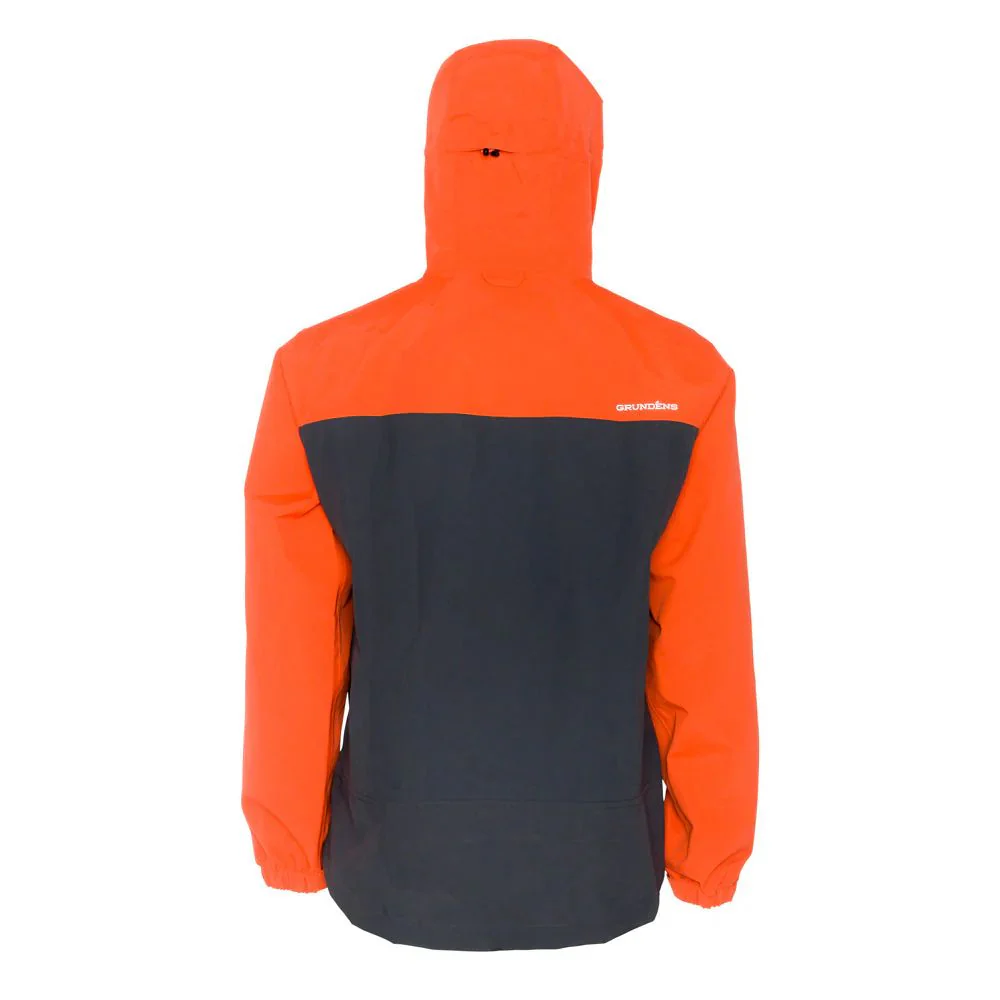 Grundens | Full Share Commercial Grade Shell Jacket | Orange/Grey - Image 3