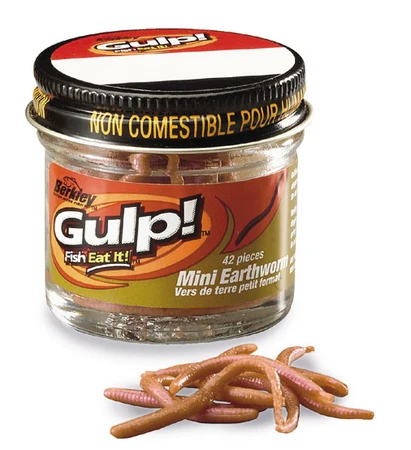 Gulp | Mini Earthworms | Artificial larva Gulp Mini Natural