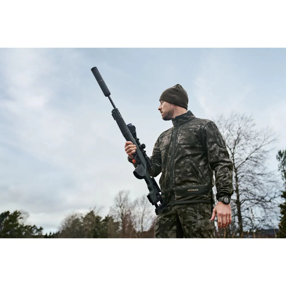 Härkila | Kamko NOCTYX WSP Reversible Fleece Jacket | AXIS MSP®Black/Willow green - Image 3