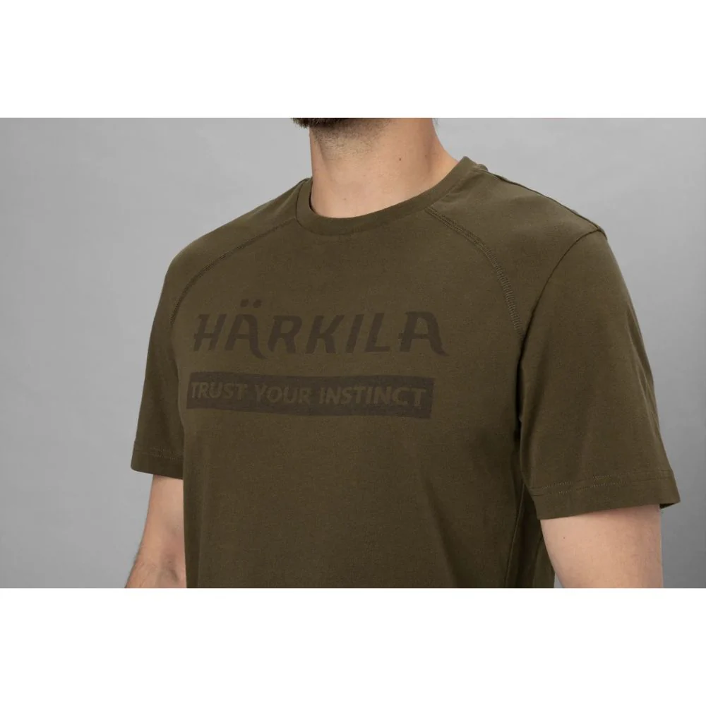 Härkila | Logo T-Shirt | Willow Green - Image 3