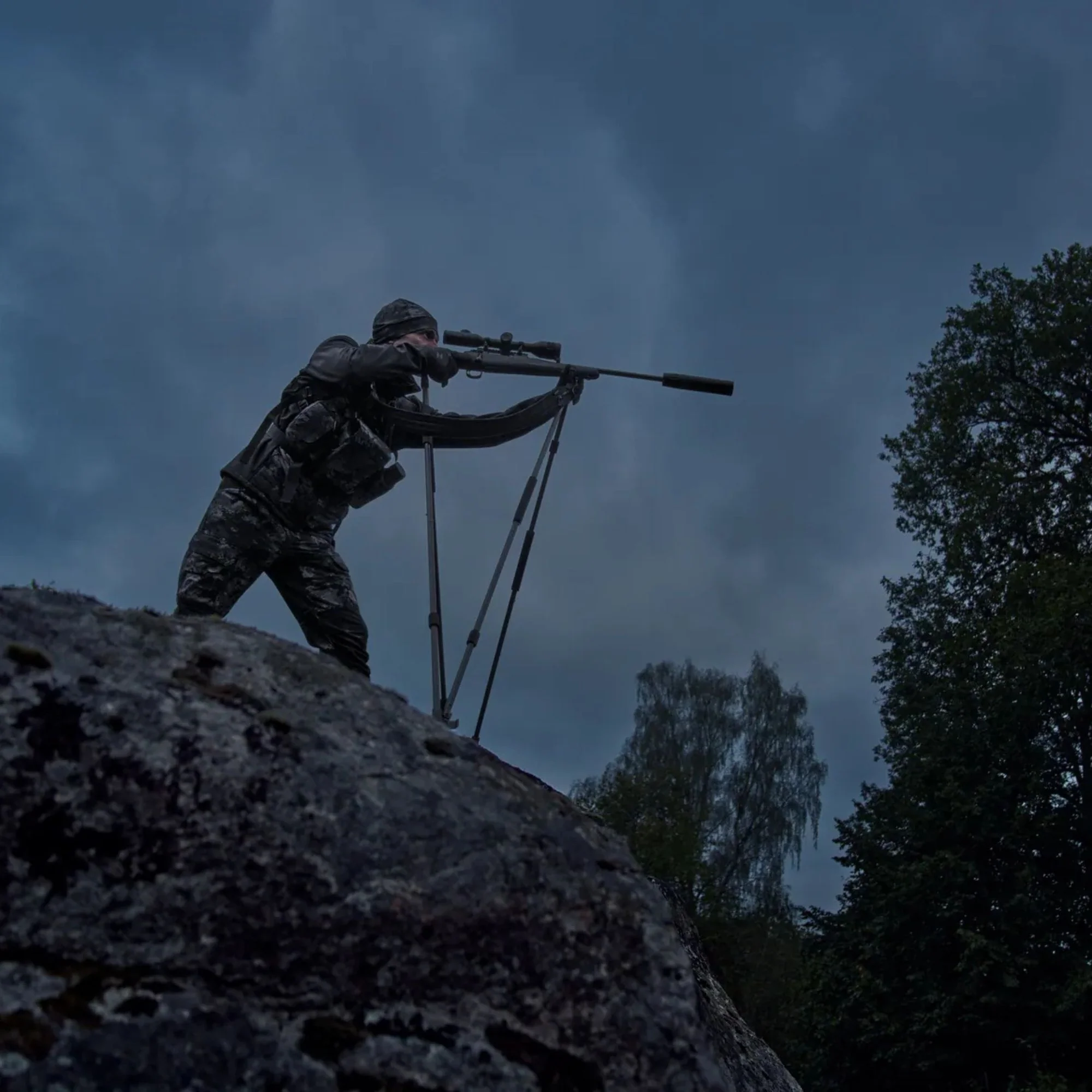 Härkila | NOCTYX camo hybrid jacket | AXIS MSP® Black/Black - Image 2