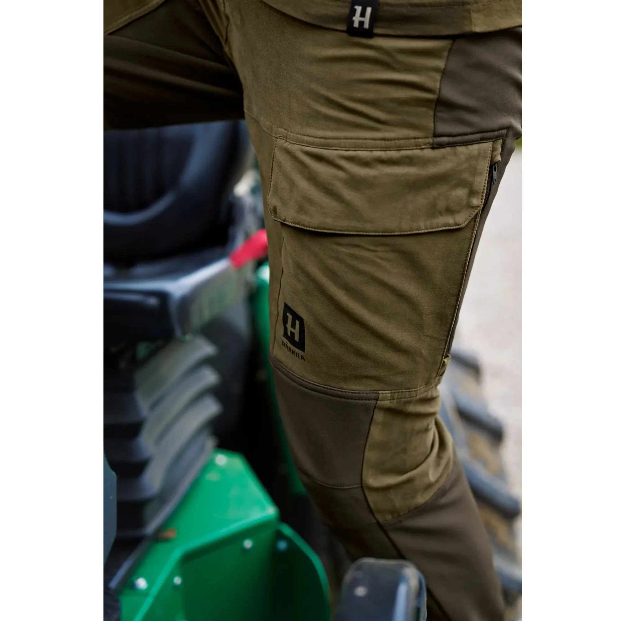 Härkila | Scandinavian Trousers 30" | Dark olive/Willow green - Image 3