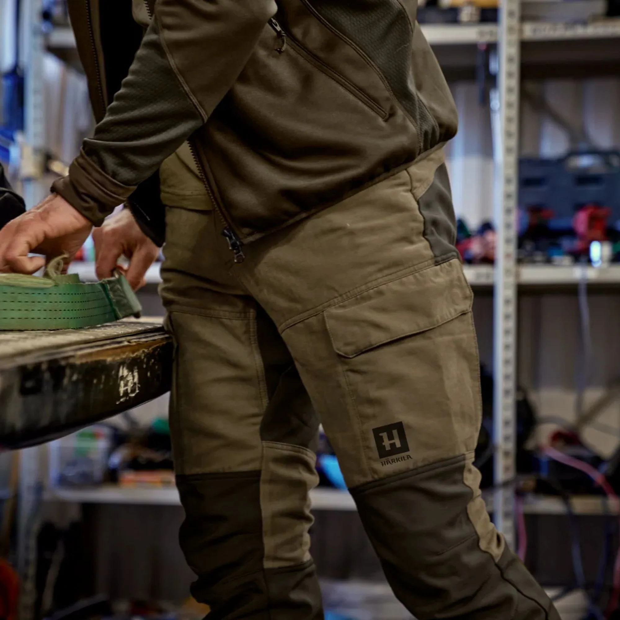 Härkila | Scandinavian Trousers 30" | Dark olive/Willow green - Image 4