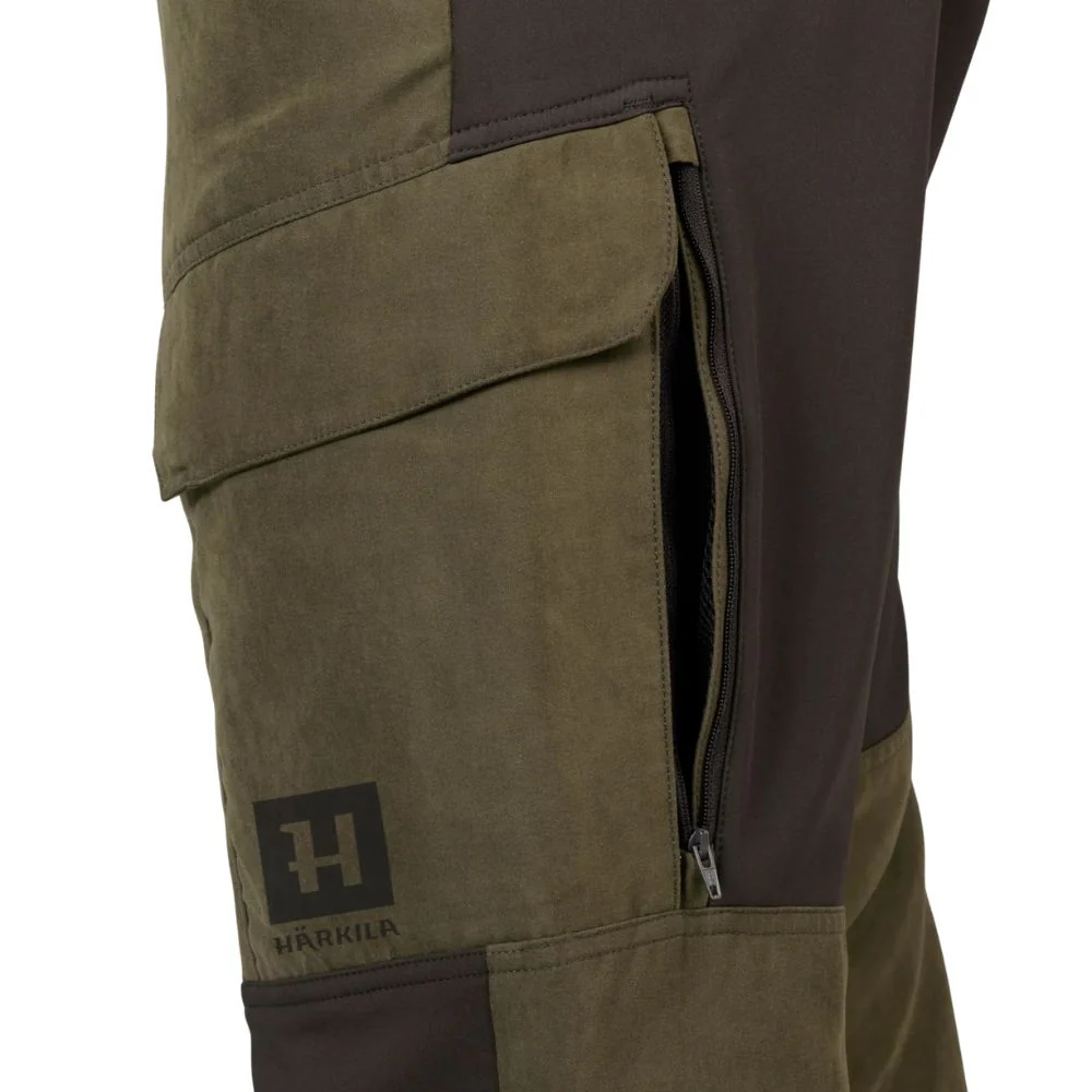 Härkila | Scandinavian Trousers 32" | Willow Green/Deep brown - Image 3