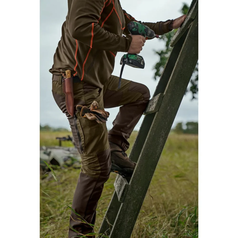 Härkila | Scandinavian Trousers 32" | Willow Green/Deep brown - Image 7