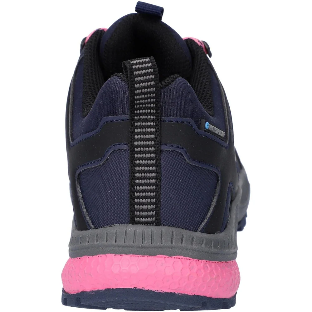 Hi-Tec | Diamonde Ladies Lightweight Waterproof Walking Shoes | Dark Blue & Pink - Image 2