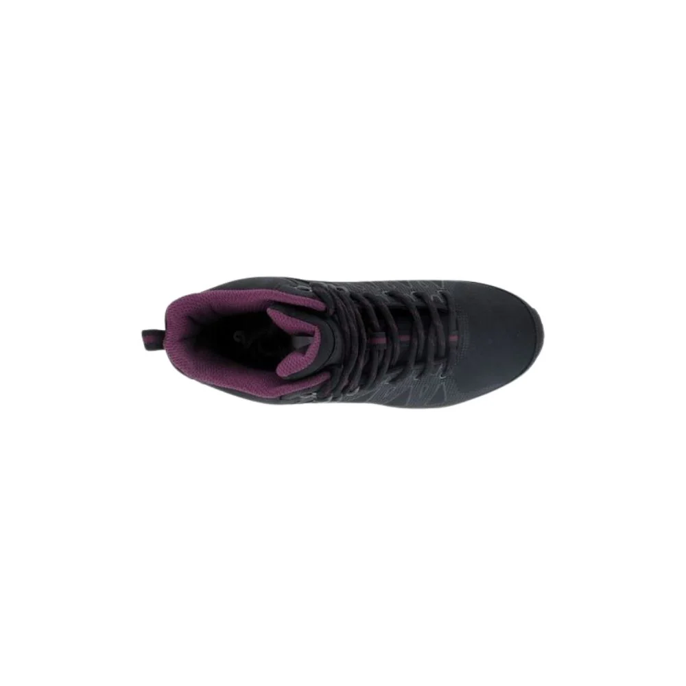 Hi-Tec | Womens Hiking Boots | Raven MID | Black/Grape Wine - Image 3