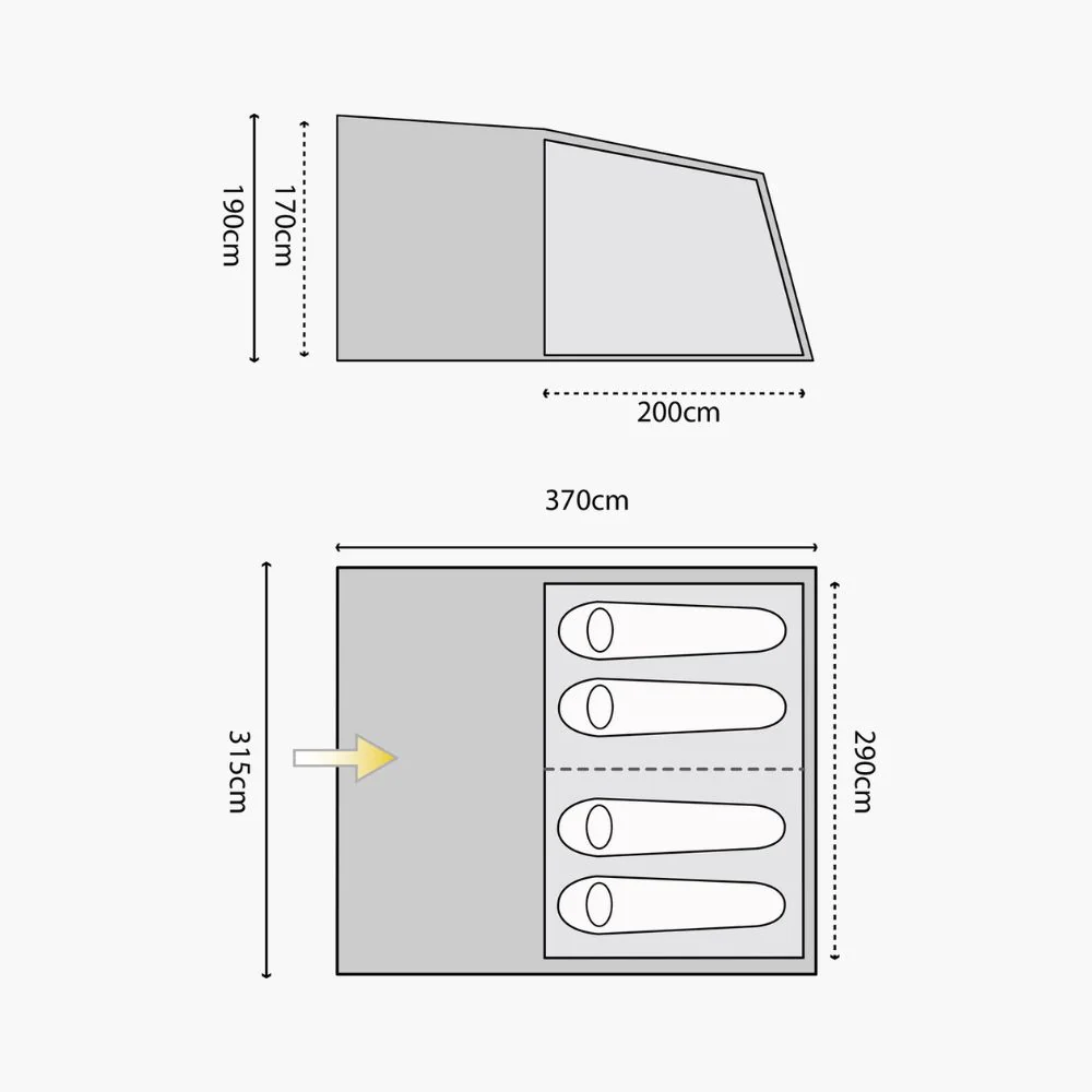 Highlander | Elm 4 Person Tent - Image 2