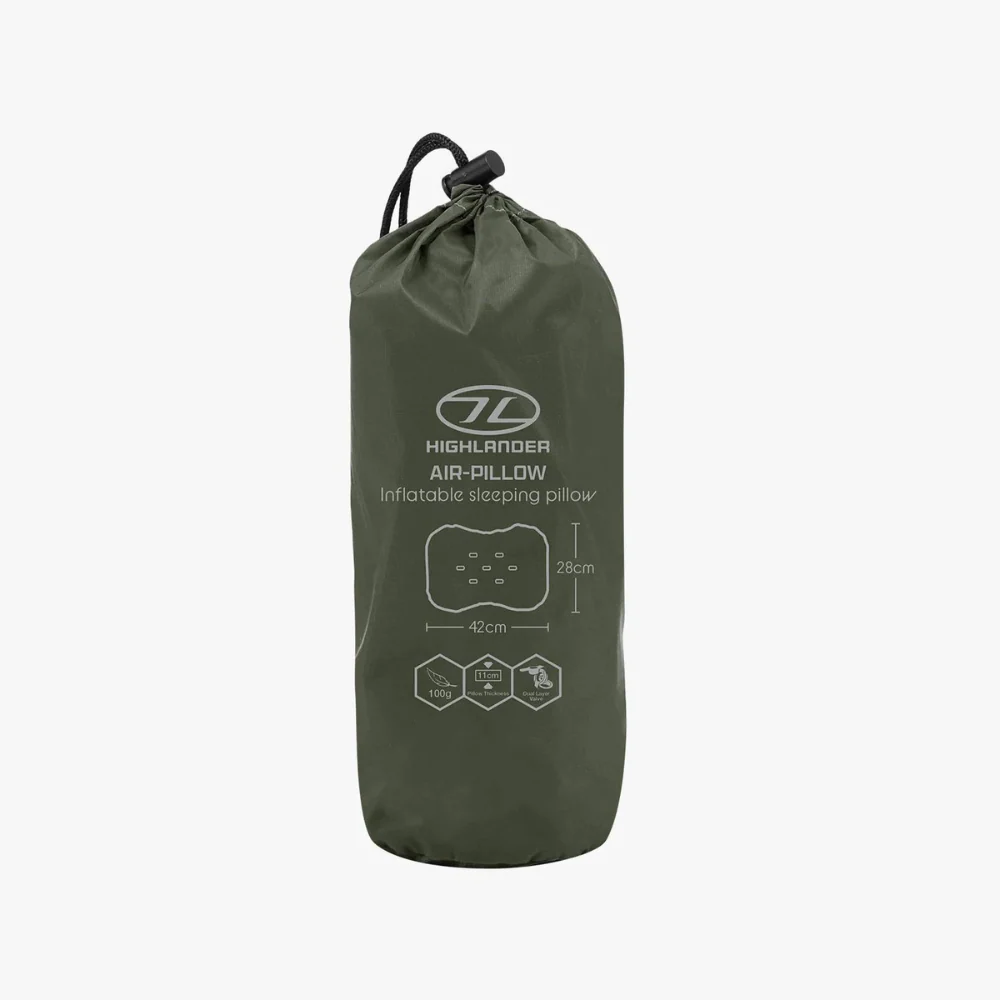 Highlander | Nap Pak Camping Air Pillow | Olive - Image 4