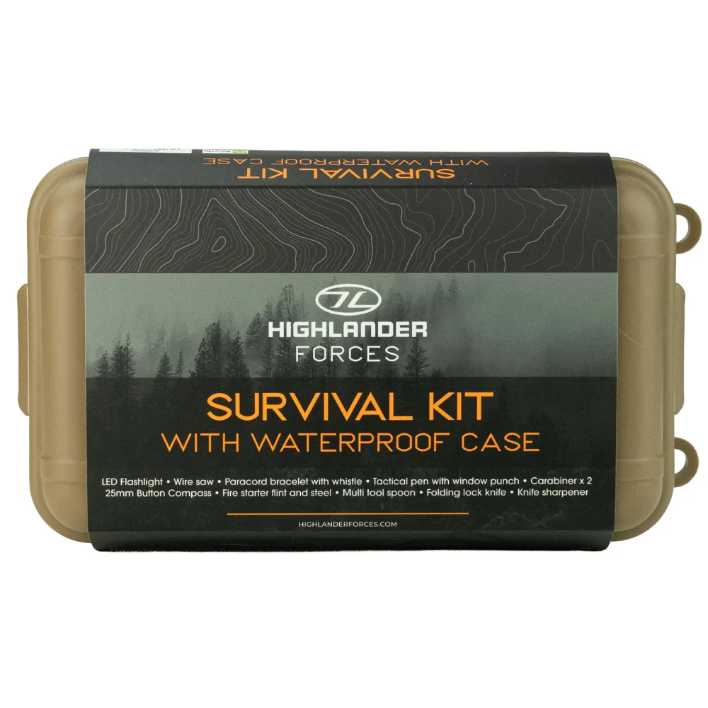 Highlander | Survival Kit With Waterproof Case