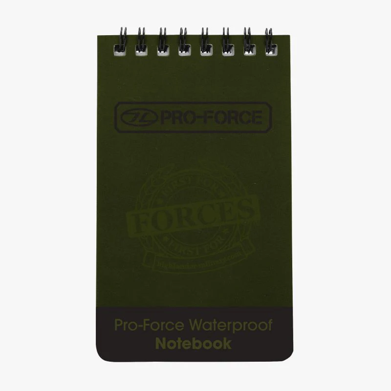 Highlander |Waterproof Notebook | Green | 13x8cm