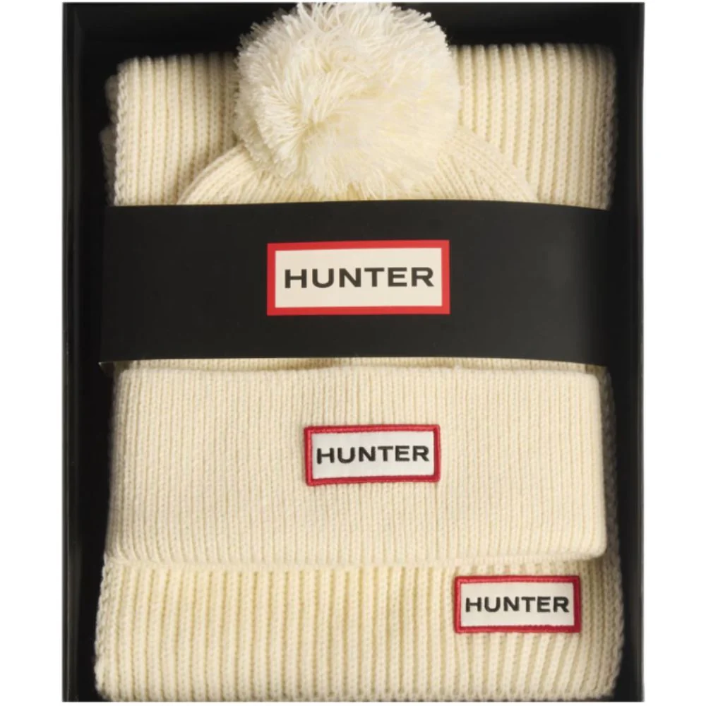 Hunter | Women's Arrinay Ribbed Pom Beanie & Scarf Gift Set