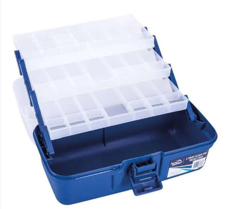 Jarvis walker | 3 Tray | clear Top | Tackle Box