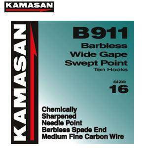 Kamasan Hooks | B911 Spade | Wide Gape Barbless Hooks - Image 3