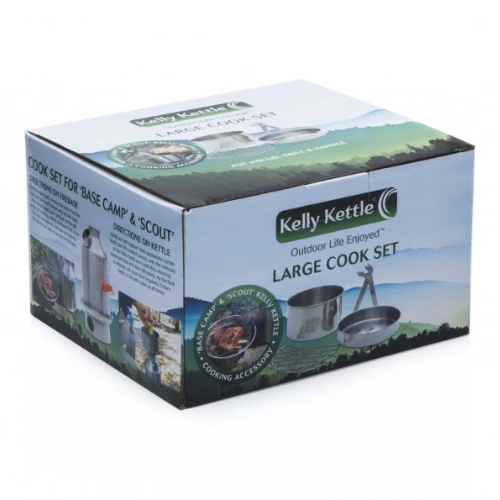 Kelly Kettle | Cook Set (Stainless Steel) - Large for Base Camp or Scout Models - Image 2