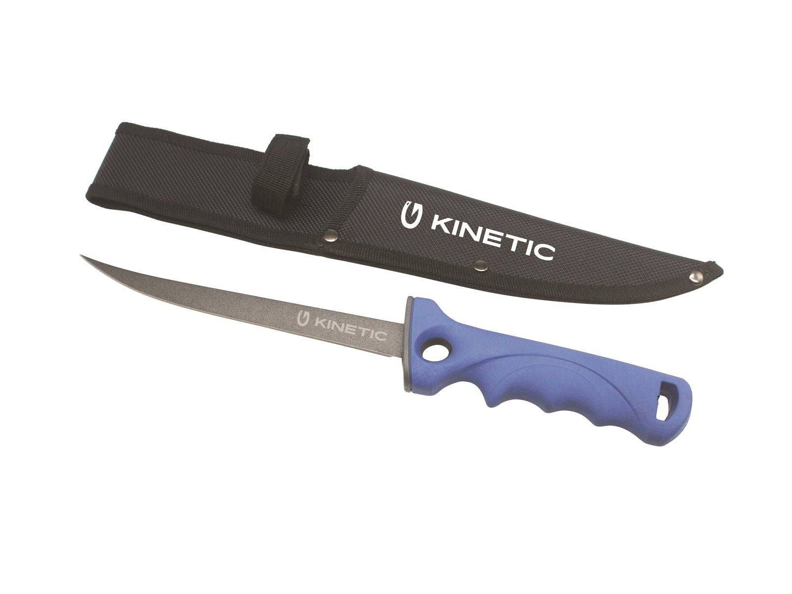 Kinetic | Fillet Knife Soft Grip | 7" | Blue/Black