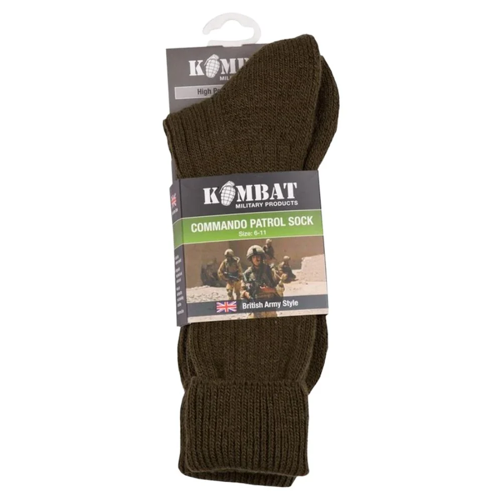 Kombat | Patrol Socks | Olive Green