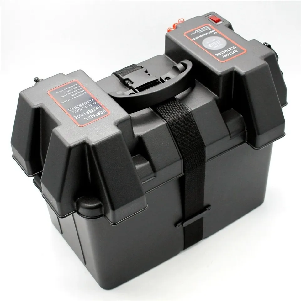Marine Battery Box Storage with USB and sockets - Image 3